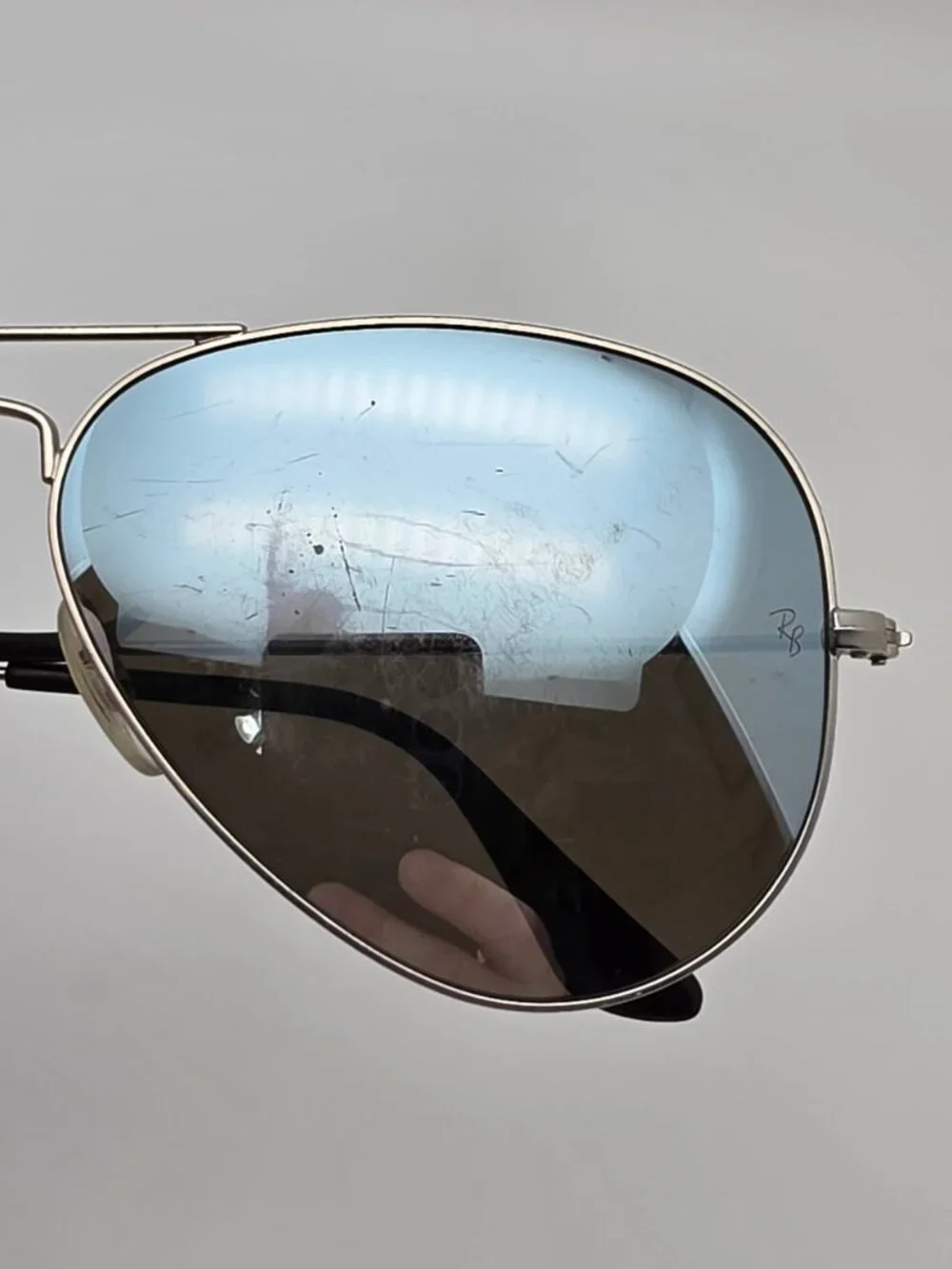 Ray-Ban RB3025 019/W3 Matte Silver Polarized Silver Mirror Aviator Sunglasses